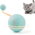 thumbnail image 1 of Juguete para gatos con luz LED, bola giratoria automática de 360 grados, juguete interactivo para gatos recargable por USB (azul), 1 of 5