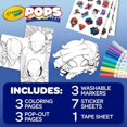thumbnail image 3 of Crayola POPs 3D Spiderman Art Set for Kids, Spiderman Coloring Set, Comic Book Gift for Boys and Girls, 3 of 7