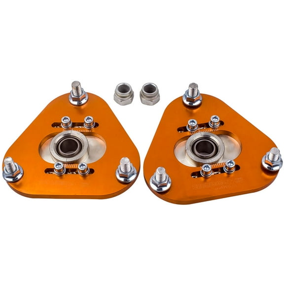 Maxpeedingrods Front Coilover Camber Plates Top Hat for Toyota Celica 2000-06 Pillow Ball Adj.