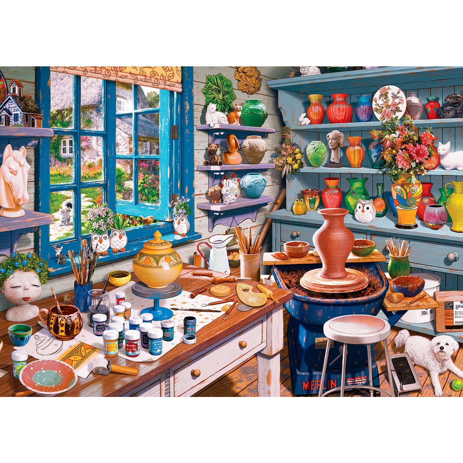 MasterPieces 500 Piece Jigsaw Puzzle for Adults - Garden Getaway - 15"x21"