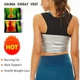 thumbnail image 6 of POP CLOSETS Sauna Sweat Vest for Women Weight Loss Workout Tank Top Waist Trainer Shirt with Zipper, 6 of 7