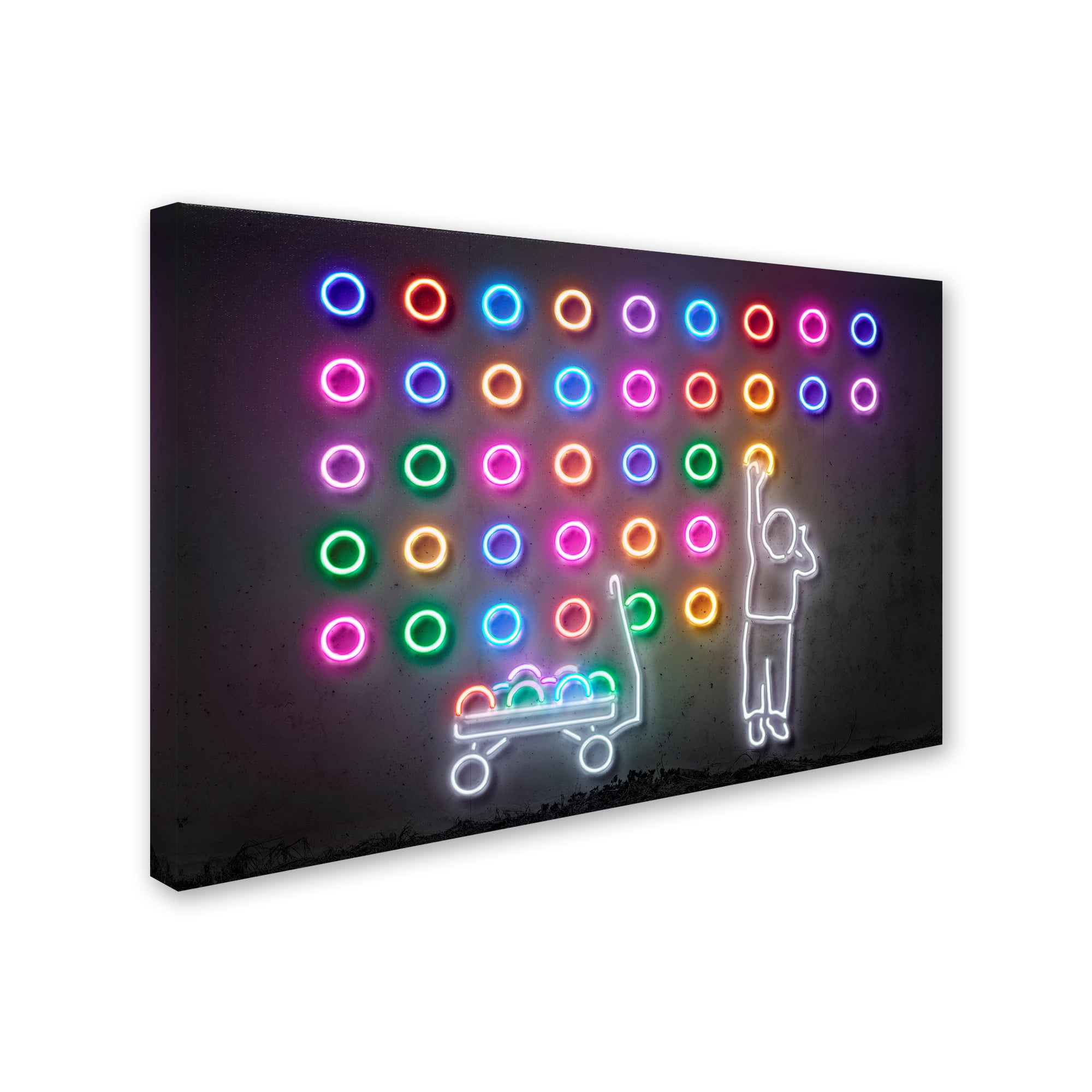 Trademark Fine Art 'Dots' Canvas Art by Octavian Mielu