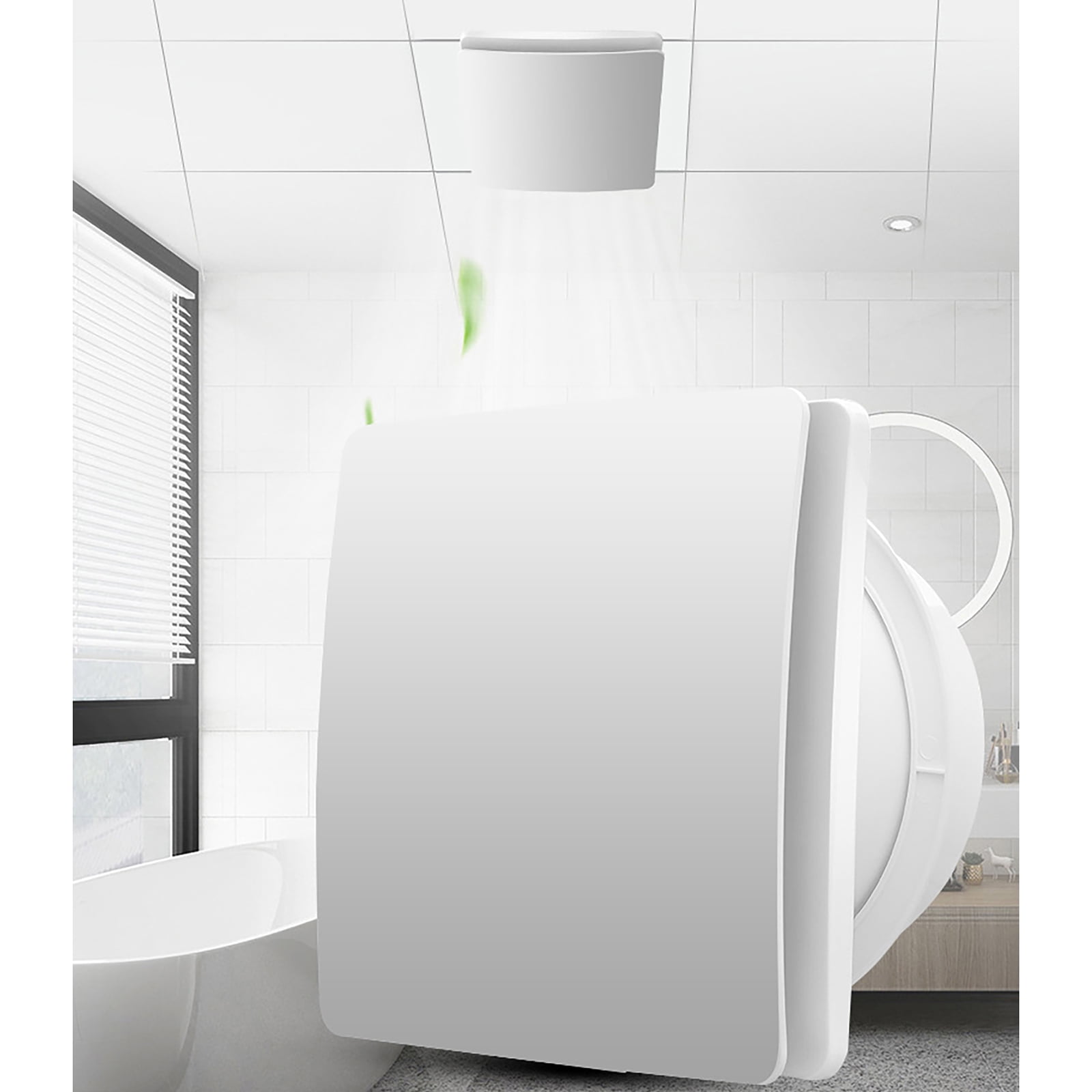 Bottone Remote Controls Window Wall Exhaust Fan Kitchen Air Extractor Duct Fan Low Noise Ventilation Fan for Bathroom Kitchen