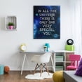 thumbnail image 2 of Stupell Industries Only One Very Special You Phrase Blue Universe Inspirational Painting Gallery Wrapped Canvas Print Wall Art, 36 x 48, 2 of 6