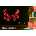 thumbnail image 3 of Glowneon Deer Horn Neon Sign, Deer Horn Led Sign, Deer Horn Christmas Led Light, Christmas Sign, 3 of 5