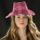 thumbnail image 3 of Sombrero vaquero rosa de moda para mujer, de ala ancha, para senderismo, pesca y actividades al aire libre. Un sombrero de verano elegante y funcional., 3 of 6