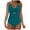 Dark Green, variant on zaveiop Women's Mesh One Piece Swimsuits Tummy Control V Neck Bathing Suit Sexy Push up Swim Suit Slimming Swimwear (Dark Green, M)