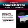 thumbnail image 4 of XPG Spectra D35 32GB (2 x 16GB) 288-Pin PC RAM DDR4 3200 (PC4 25600) Memory (Desktop Memory) Model AX4U320016G16A-DTBKD35G, 4 of 8