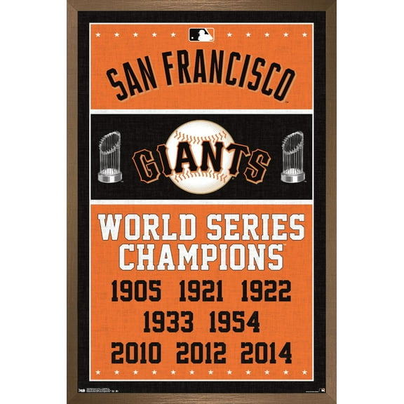 MLB San Francisco Giants - Champions Wall Poster, 14.725" x 22.375", Framed