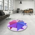 thumbnail image 4 of Ahgly Company Machine Washable Indoor Rectangle Transitional Mauve Purple Area Rugs, 8' x 10', 4 of 7