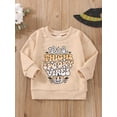 thumbnail image 2 of Qmyliery Toddler Girls Boys Halloween Casual Pullover Long Sleeve O Neck Letter Print Sweatshirt,0-6 Years, 2 of 9