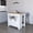 White, variant on Rectangular White Wood Kitchen Island / Elevate Kitchen Aesthetic Appeal