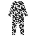 thumbnail image 4 of DISNIMO Black CowPrints Pajama Sets for Little Girls 2 Piece Set Sizes 7t for Kids Boys Pj Set Long Sleeve and Pants Set Sleepwear for Kids Night Wear Sleepwear Pjs Sets, 4 of 7