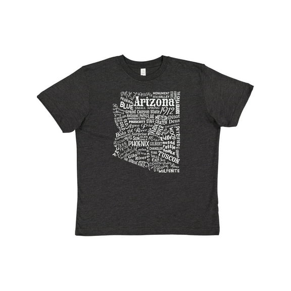 Inktastic Arizona Word Salad- State Outline Youth T-Shirt