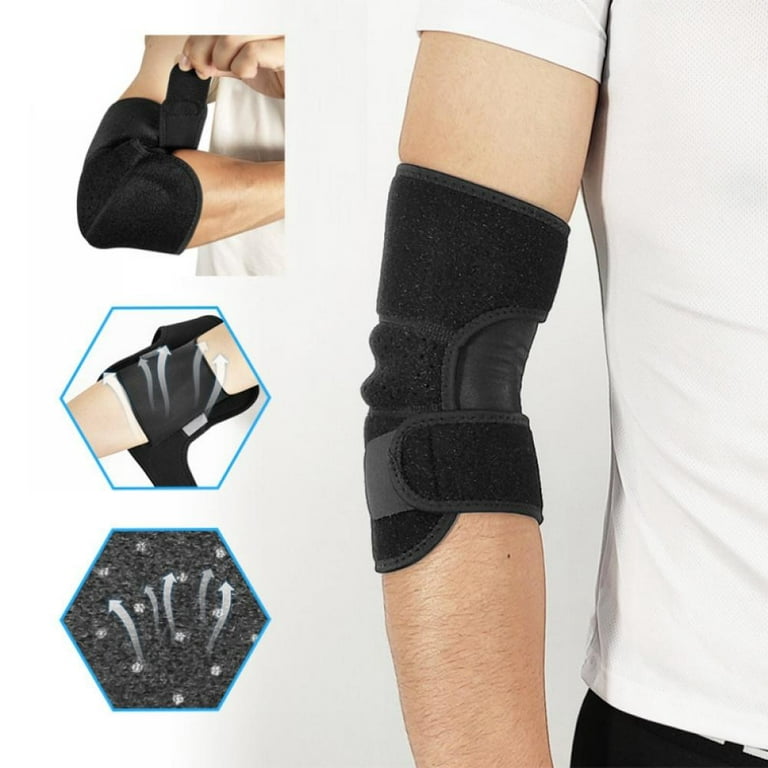 Elbow Brace, Adjustable Compression Elbow Support Sleeve, for  Golfers,Tennis, Arthritis, Tendonitis, Sports Injury Pain Relief and  Protection