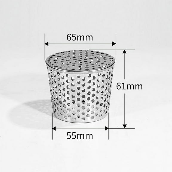 304 Stainless Steel Conical Filter Screen Cover | PVC Pipe Sewer Drain Insert | Mesh for Roof & Floor Drains | Easy Installation | 1-Pack