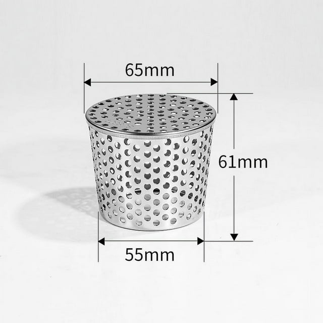 Stainless Steel Mesh Pvc Pipe Sewage Direct Plug-In 304 Stainless Steel Roof and Floor Side Cone Anti Filter Screen Cover Stainless Steel Mesh Screen