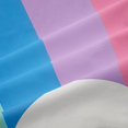 thumbnail image 5 of Manfei Rainbow Stripe Blackout Curtains Set of 2 (52x84 Each), Cute Love Heart Curtain, Blue Yellow, 5 of 6
