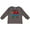 Charcoal Grey, variant on Choo Choo Future Big Brother Boys Long Sleeve Toddler T-Shirt