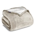 thumbnail image 1 of Manta de Cama de Felpa Sherpa Bare Home Reversible Liviana Tamaño Twin/Twin XL Color Ostra, 1 of 6