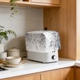 thumbnail image 4 of Toaster Cover 4 Slice, Grey Botanical Dustproof Bakeware Oven Protector with Top Hook, Weeping Eucalyptus Leaves Watercolor Waterproof Small Kitchen Appliance Toasters Dust Cover, 12"x11"x8", 4 of 9