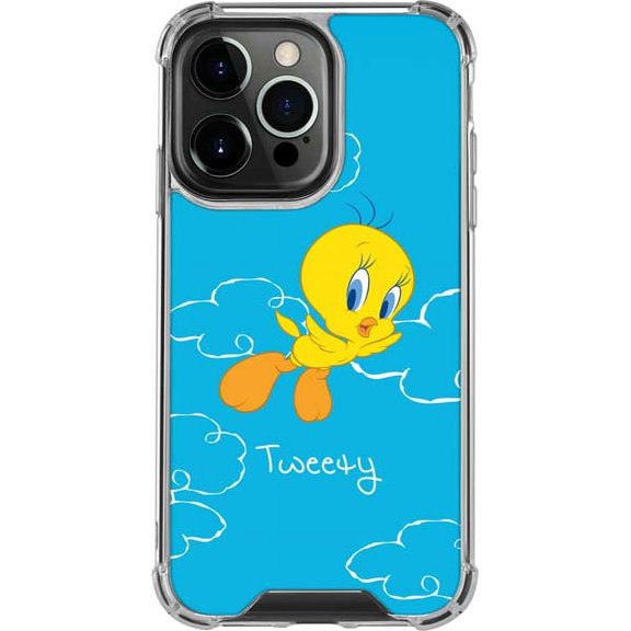 Skinit Looney Tunes Tweety Bird Flying iPhone 14 Pro Clear Case