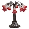 thumbnail image 7 of Meyda Tiffany - 12301 - Ten Light Table Lamp - Pink/White Pond Lily - Mahogany Bronze, 7 of 7