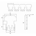 thumbnail image 4 of Conectores RJ45 Cat5e W-NECTOUN, paquete de 100 unidades, 3 puntas, chapados en oro, 4 of 7