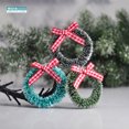 thumbnail image 5 of 12 mini coronas navideñas para puerta de entrada, guirnaldas de simulación hechas a mano para colgar el árbol de Navidad, adornos para casa de muñecas, suministros para fiestas, 5 of 5