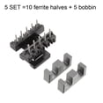 thumbnail image 3 of Unique Bargains 5 Sets EE19 5+5pin Transformer Bobbin PC40 Ferrite Core 10 Ferrite Halves + 5 Bobbin, 3 of 4