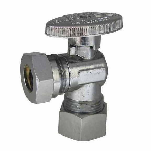 Kissler Water Supply Stop,Brass,1/4-Turn,5/8" 88-9240