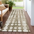 thumbnail image 6 of Addison Rugs Chantille Indoor/Outdoor Transitional Circles Taupe Washable Runner Rug, 2'3" x 7'6", 6 of 6