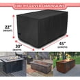 thumbnail image 2 of 45"X 30" X 22" Rectangle Cover for Firepit/Firetable models from Topeakmart, Navine, Pizzello, U-MAX, HOMREST, Bali, Endless Summer, Lowe's and other manufacturers, 2 of 7