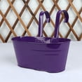 thumbnail image 4 of Xingzhi Colorful And Practical Balcony Planters Railing Hanging For Stylish Garden Detachable Fence Planters Purple 1Set, 4 of 6