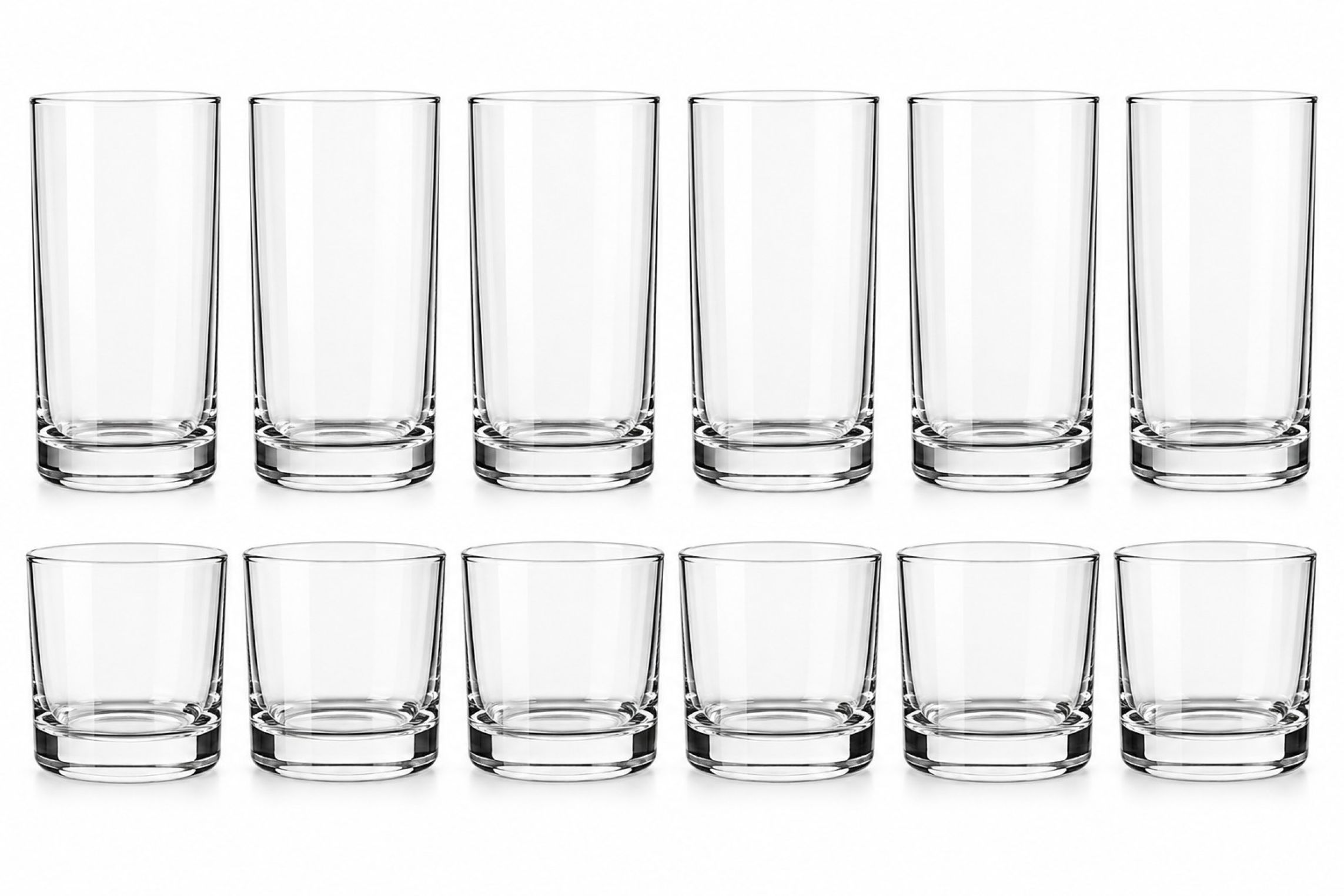 Mainstays Tennyson 12-Piece Clear Glass Drinkware Set photo 1