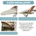 thumbnail image 3 of Ironing Board Cover and Pad 15X54“ - Extra Thick Natural Cotton, Scorch & Stain-Resistant Padding, Standard Size Iron Board Cover with Metal Fasteners Heavy Duty Elastic Edge, Heatproof, 3 of 7