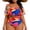Red, variant on Levmjia Plus Size Women's One Piece Swimsuit with Built - in Bra Off Shoulder Ruffled Colorful Print Swimwear XL - 4XL Nylon Spandex Summer Beach Cover Up