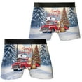 thumbnail image 3 of Santa is Coming Golden Retriever Merry Christmas Xmas Noel Truck Tree All Over Print Boxer Briefs Underwear for Men Dad Goldens Dog Lover Gifts Idea - 02023, 3 of 6