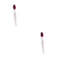 thumbnail image 2 of Cepillo de labios Soidarity Suavidad Tampón de silicona multicolor Removedor de comedón multipropósito 2Conjunto Violeta, 2 of 6