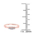 thumbnail image 2 of AoneJewelry 10K White Rose & Yellow Gold 1/4 Carat Diamond Three Stone Engagement Ring For Women's, 2 of 5