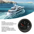 thumbnail image 4 of Boat Fuel Meter, Digital Fuel Level Gauge Compact DC9-32V Universal 52MM Rustproof with Colorful Backlight for Yachet Black Dial Silver Bezel,Black Dial Black Bezel,White Dial, 4 of 7