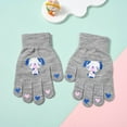 thumbnail image 2 of UngA Boys Girls Gloves Thermal Magic Gloves Winter Warm Mitten Kids One Size Animal Cartoon Motifs Gloves (Grey,4-8 Years), 2 of 7