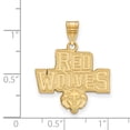 thumbnail image 2 of 14k Gold LogoArt Arkansas State University Red Wolves Large Pendant Q4Y006ASU, 2 of 4