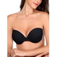 thumbnail image 1 of Women's Strapless Self Adhesive Bra Reusable Backless Sticky Push Up Bra Invisible, 1 of 5