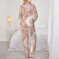 thumbnail image 5 of Bingfone Womens Pajama Sets Rose Gold Glitter Splatter Print,Long Sleeve Loungewear Pajamas Set-Small, 5 of 9