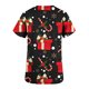 thumbnail image 5 of Fiudx Ofertas Del Día Blusa de Manga Corta con Cuello En V para Mujer, Uniforme con Bolsillos Estampados Navideños, Blusa de Enfermería, 5 of 5