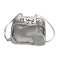thumbnail image 2 of Bolso Ita Bag de piel sintética para mujer, mochila para fiesta, regalo de anime, exhibición de compras Plata, 2 of 9