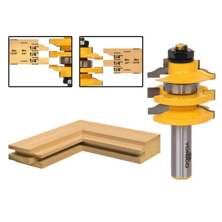 - Rail & Stile Router Bit Ogee Stacked - 1/2