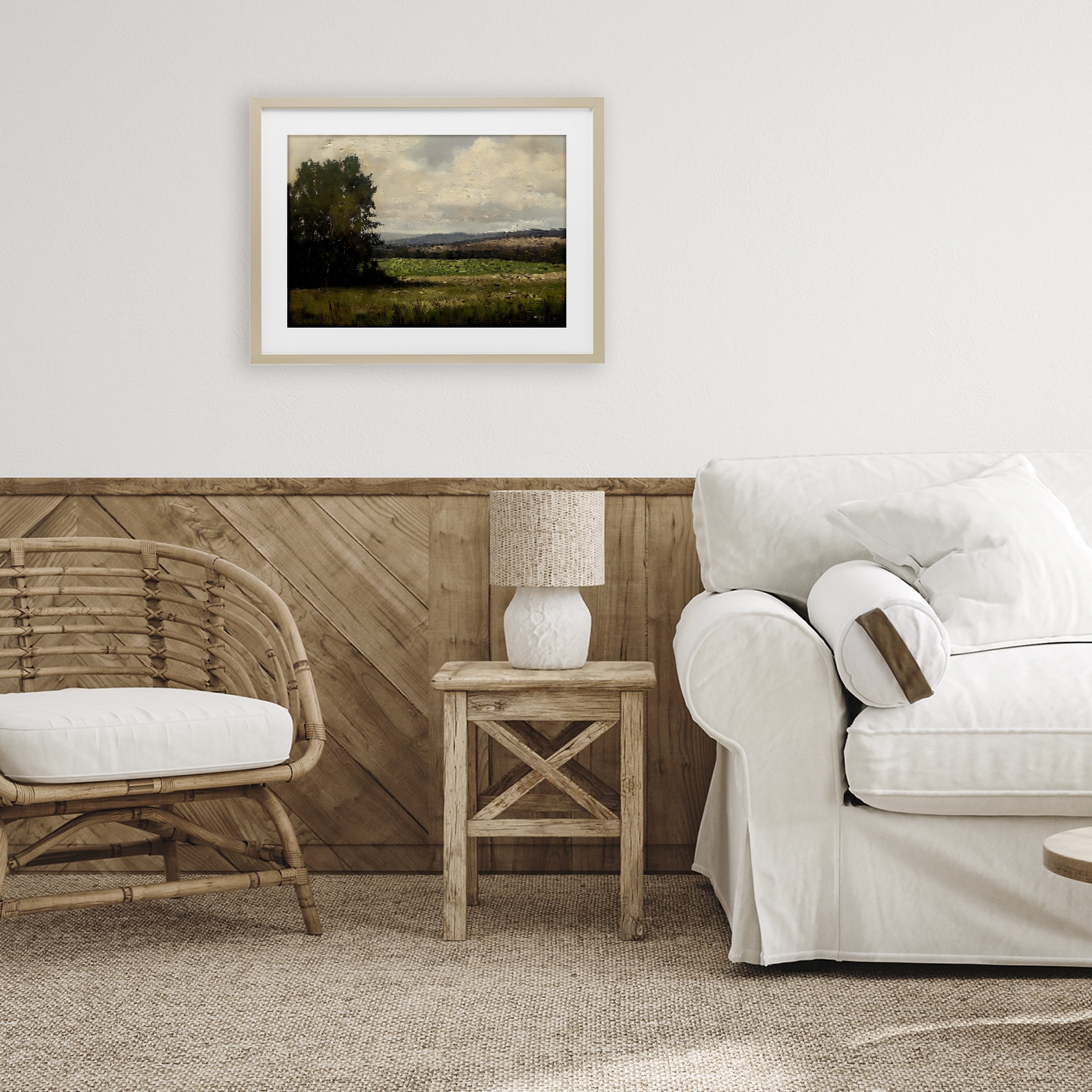Stupell Industries Hills In The Distance Birch Framed Print Under Glass, design by Creative Studio