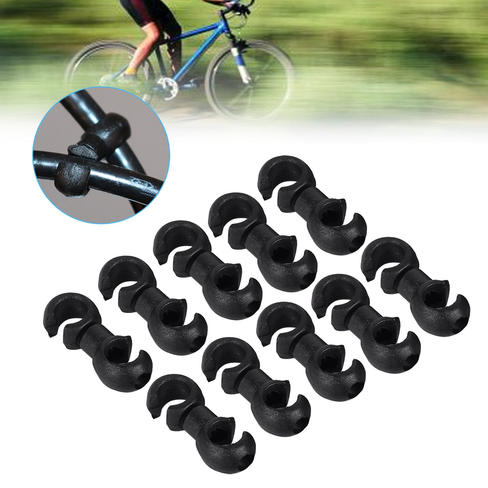 10 Pcs Bicycle Pipeline Buckle S Shaped Hook Clips Brake Gear